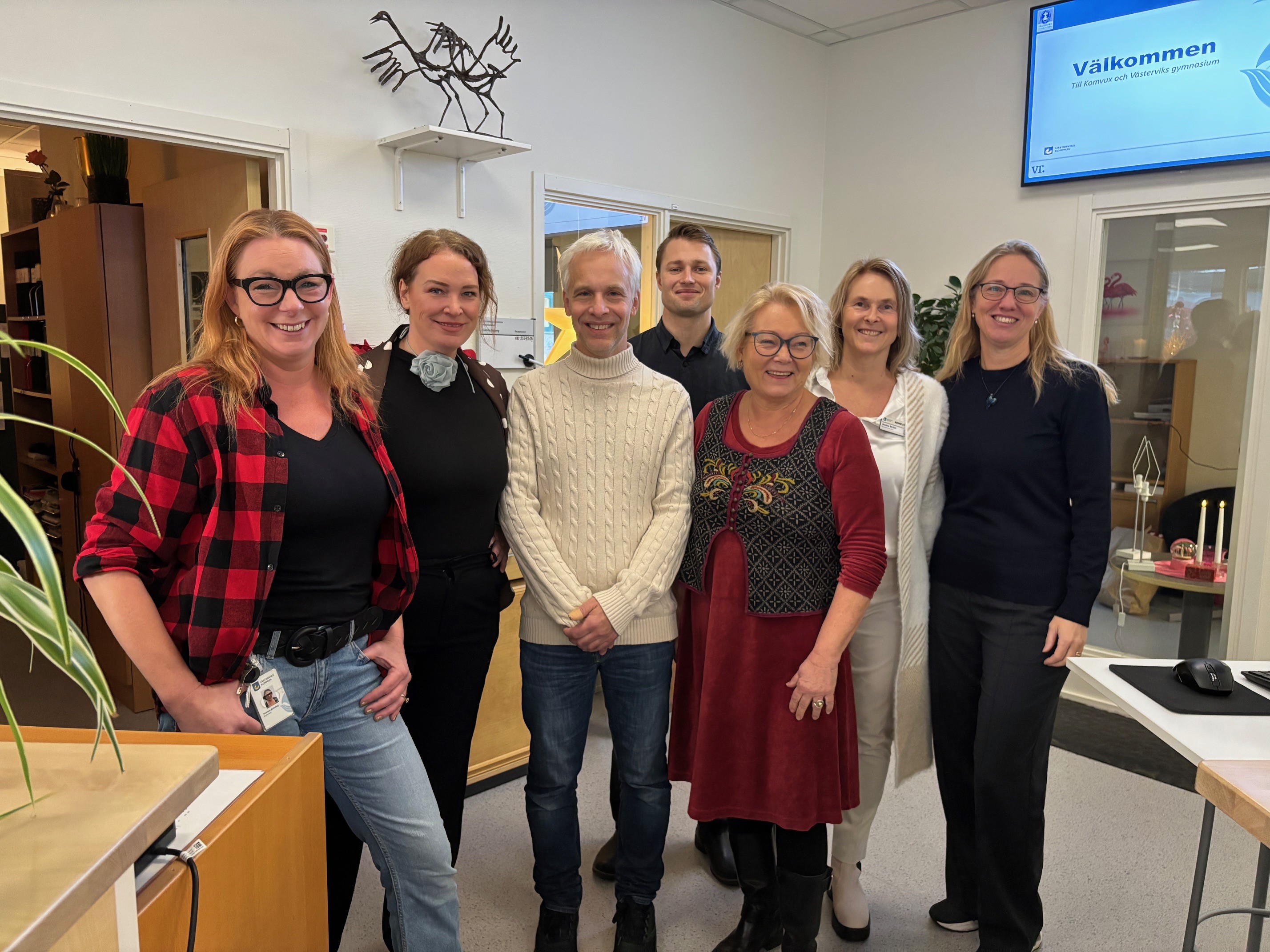 Kollegor på Komvux.