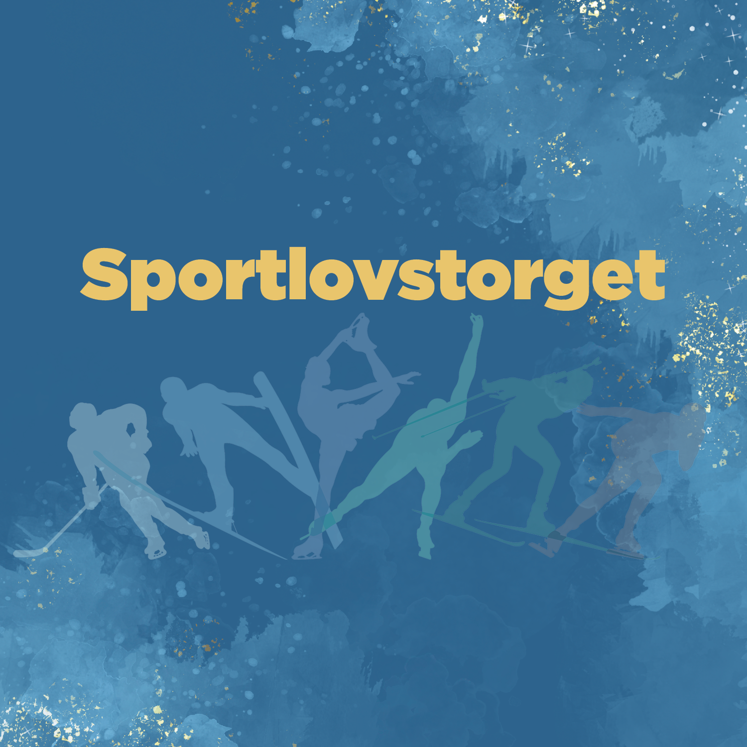 Grafisk bild med texten Sportlovstorget 