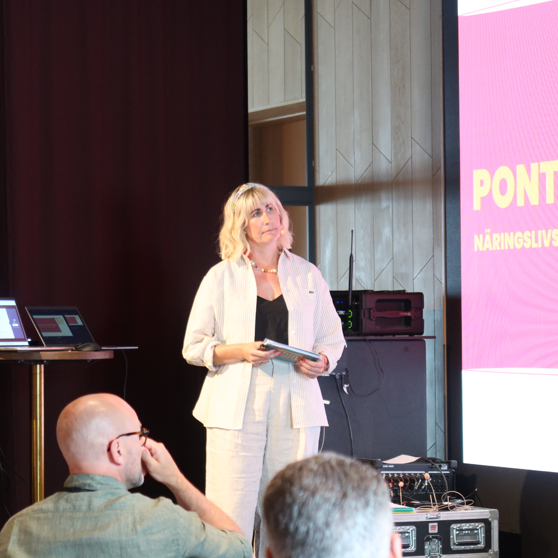 Sara Nordling, en av moderatorerna på årets ThinkTank Västervik