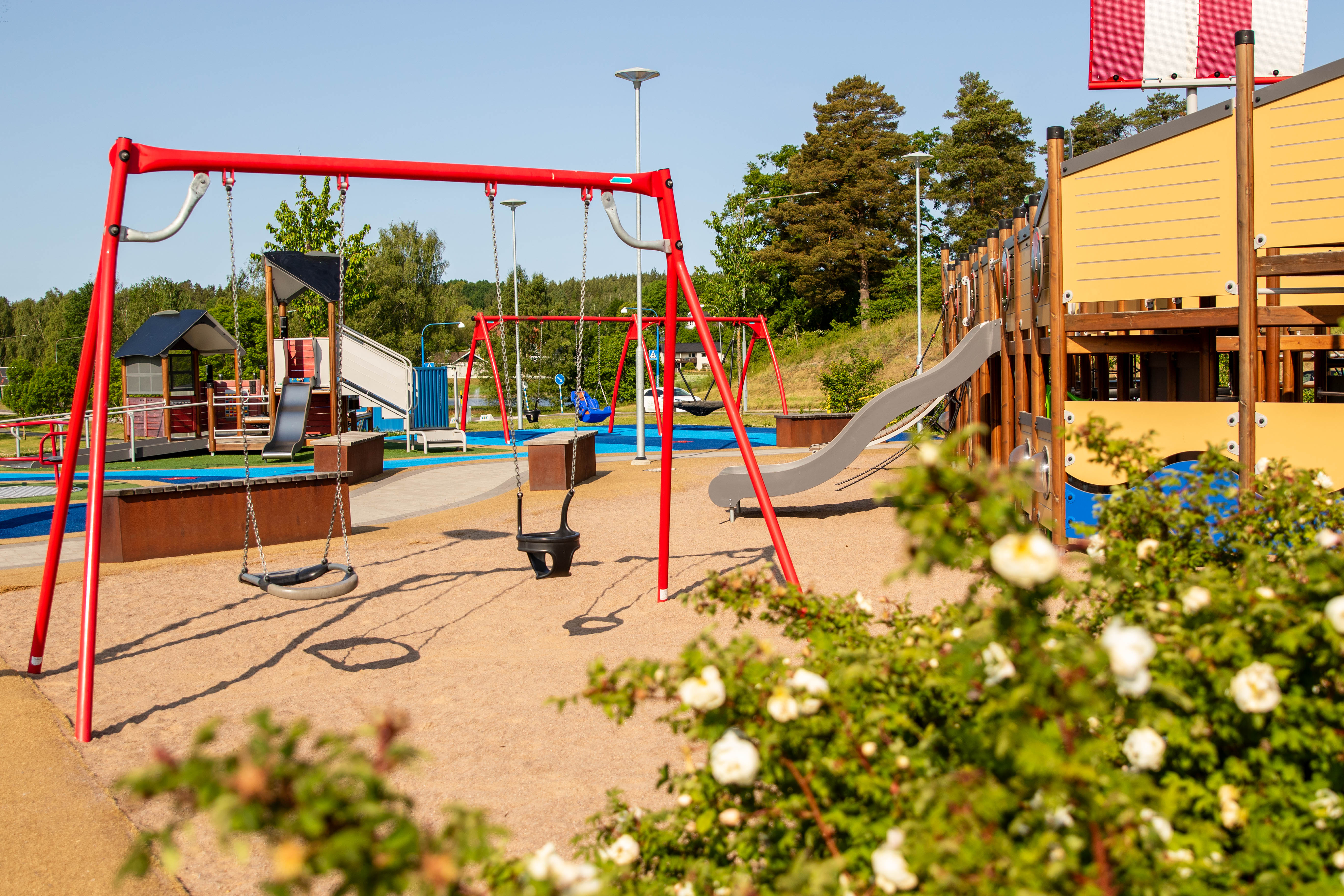 Lekplatsen i Gamleby.