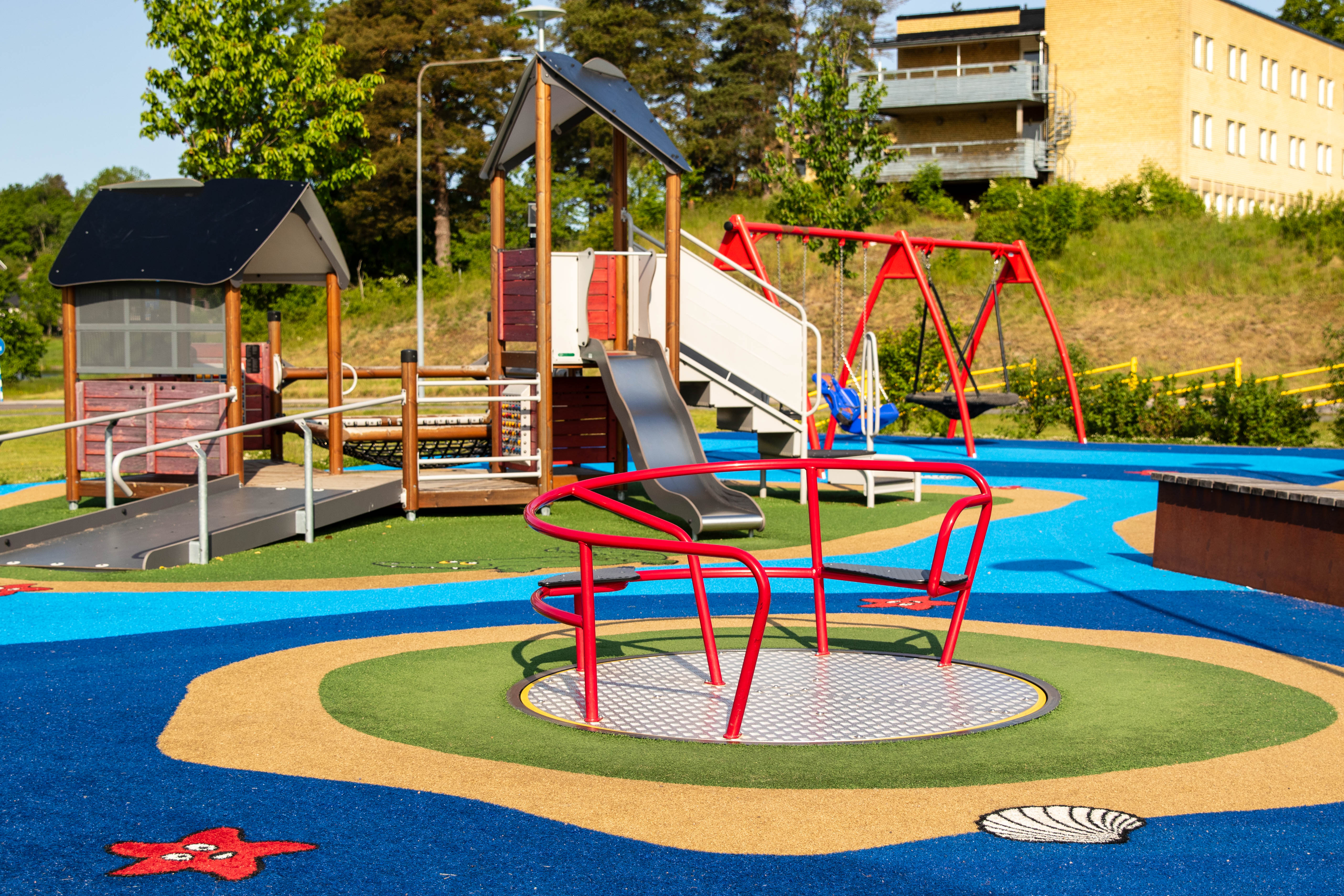 Lekplatsen i Gamleby.