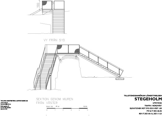 Ritning av Slottsruinen.