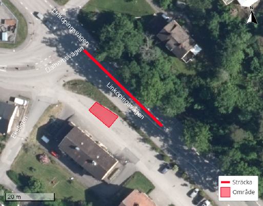 Delar av parkering avstängd i Överum