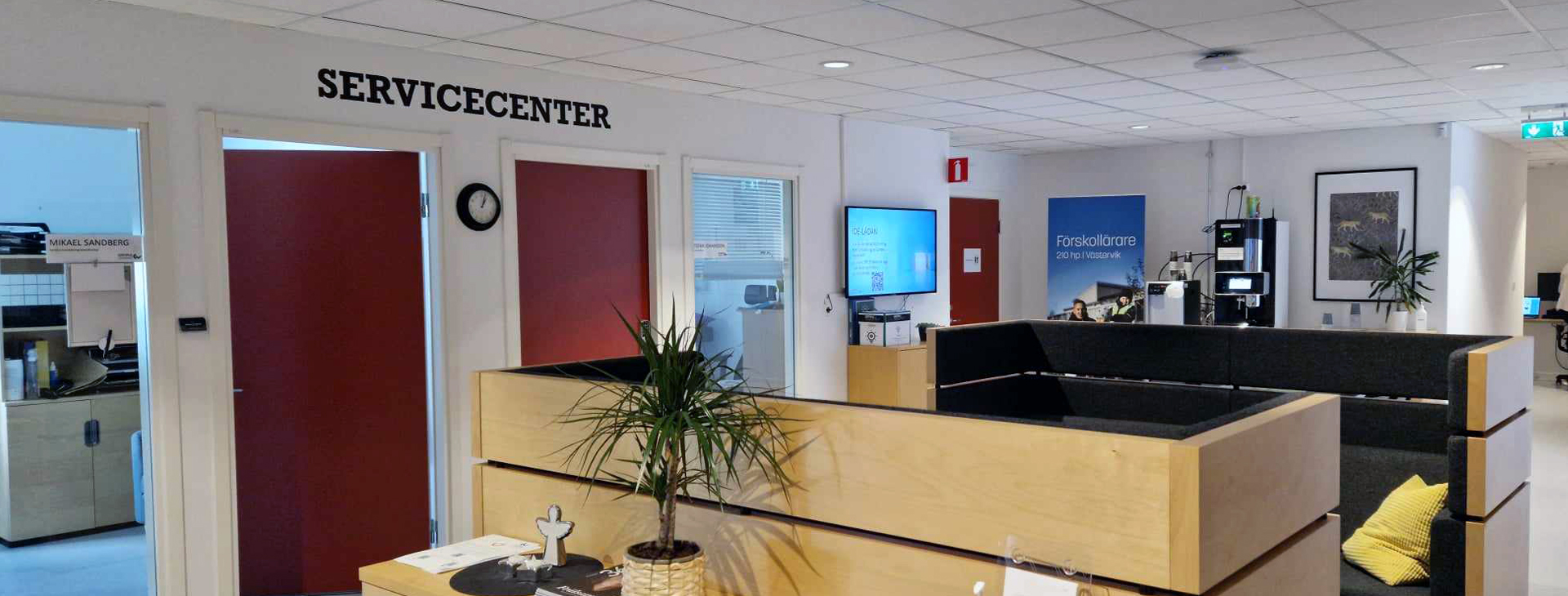 Miljön i Servicecenter på Campus Västervik.