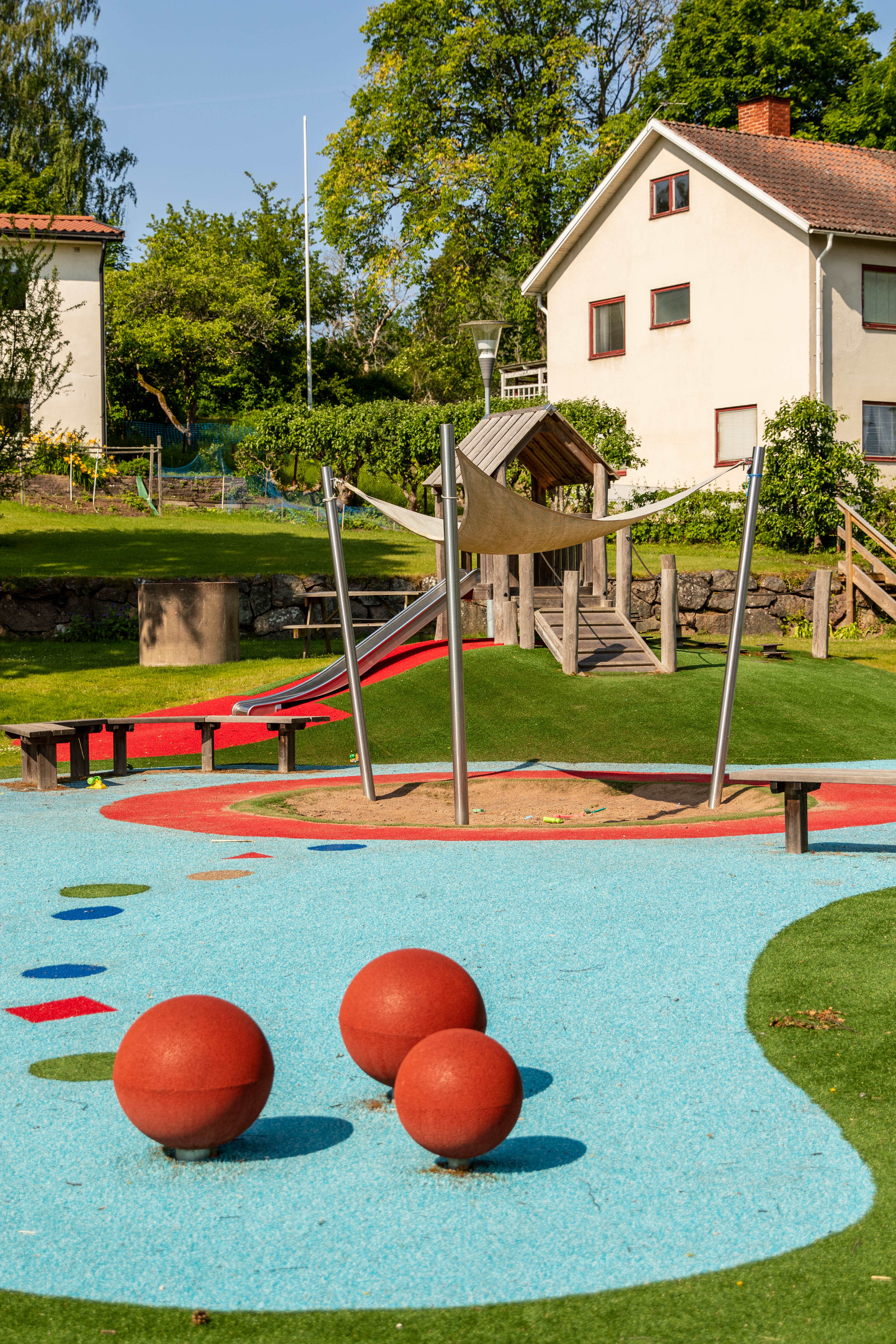 Lekplatsen i Hjorted.