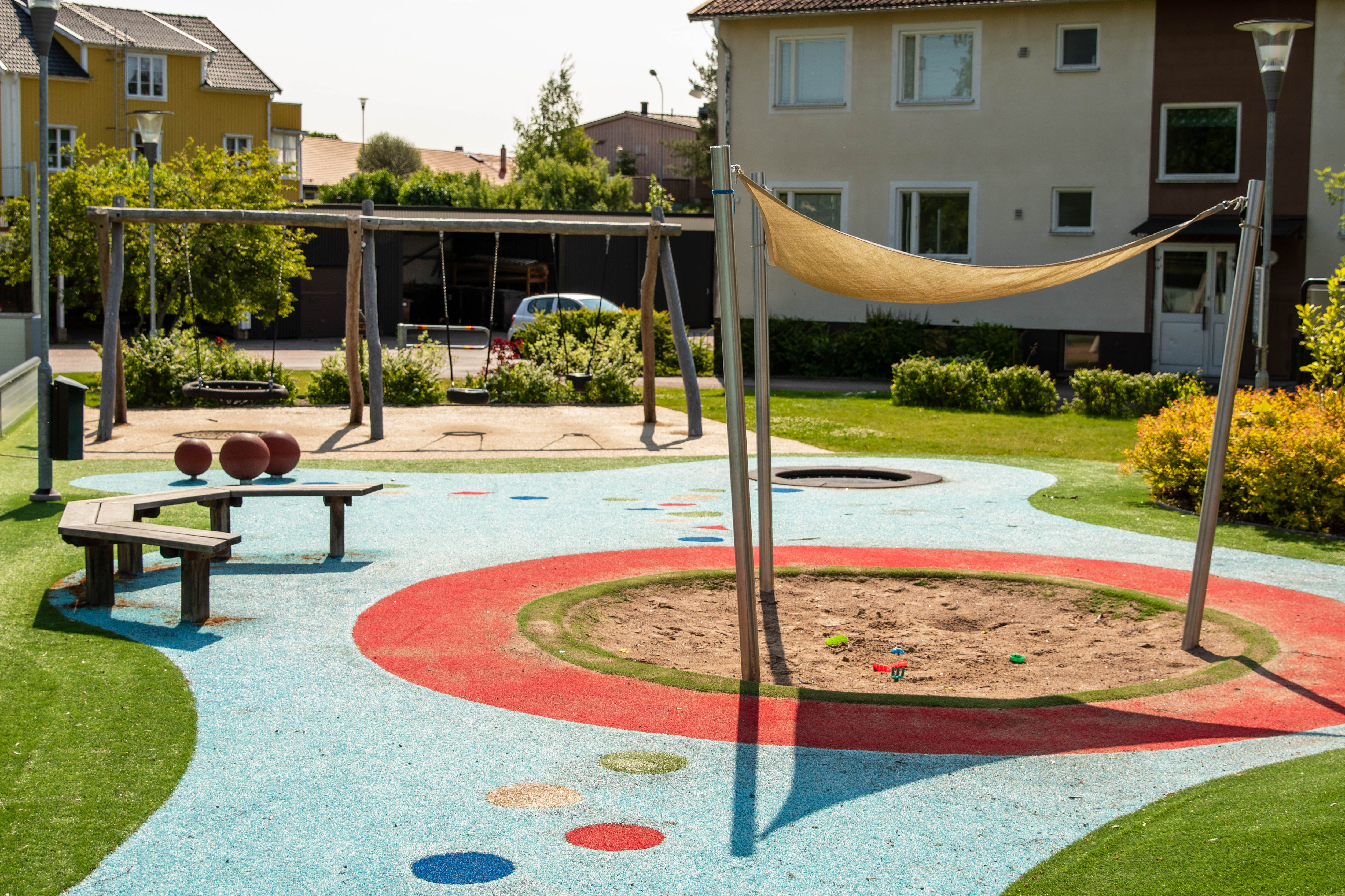 Lekplatsen i Hjorted.