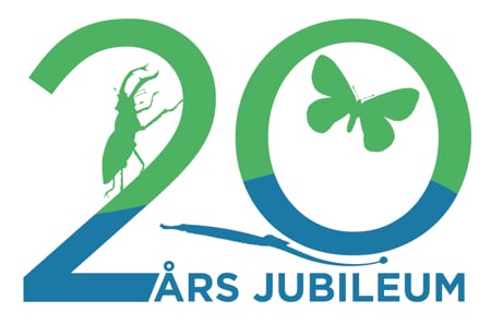 Logotyp naturum 20-årsjubileum.