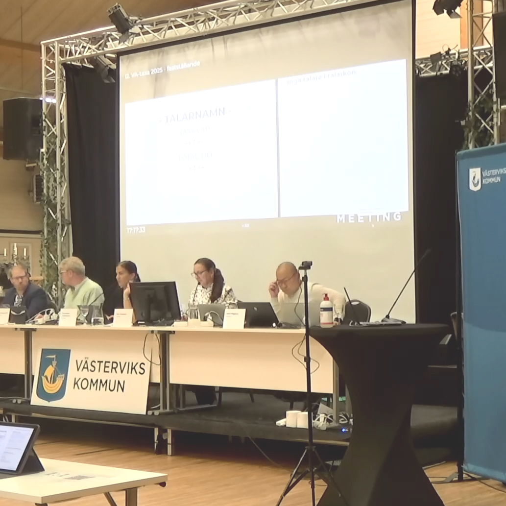 bild från tidigare sändningar från fullmäktige