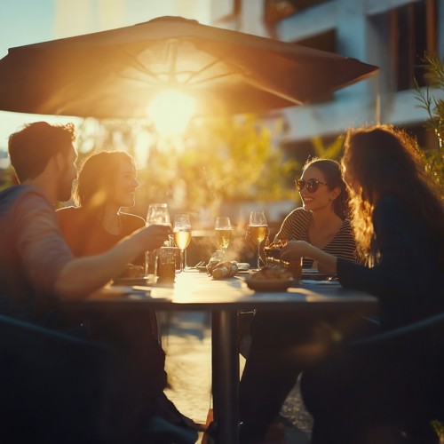 bild från en uteservering