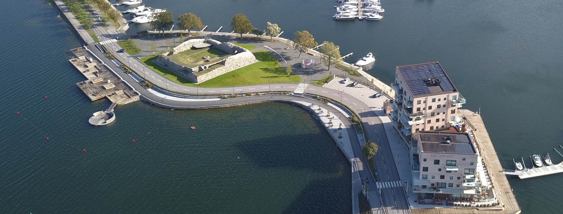 Slottsholmenområdet sett från ovan.