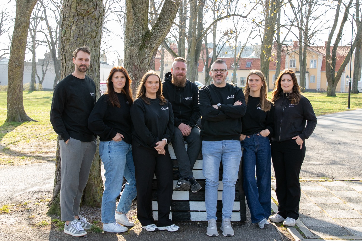 Gruppbild på fältarna.