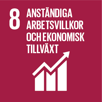Agenda 2030-mål 8 Anständiga arbetsvillkor och ekonomisk tillväxt